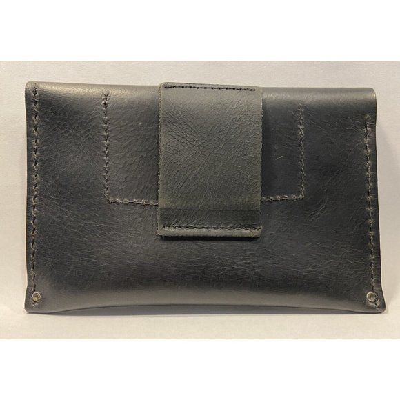 Izette Wallet Handmade Leather Passport Holder Wallet With Belt Loop - Picture 3 of 6